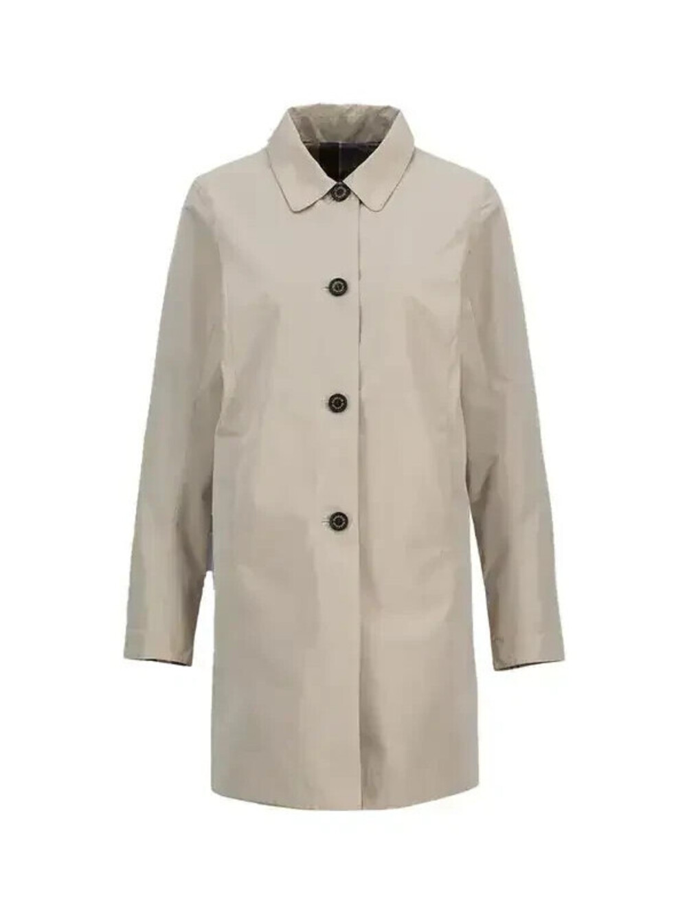 NEW, Barbour Womens Babbity Reversible Raincoat in Beige Sz 2X #C4850